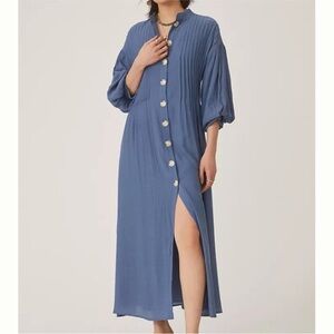 Mare Mare x Anthropologie Button Front Maxi Midi Dress Size Medium